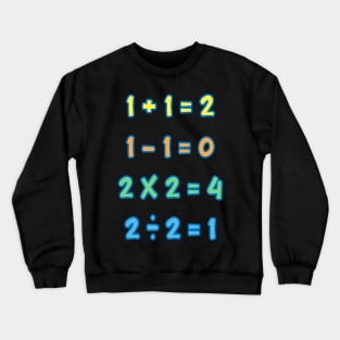 First Lesson With Mathematical Operations Crewneck Sweatshirt